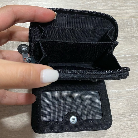 New Kipling Card Holder with Zipper, Black - Picture 2 of 3